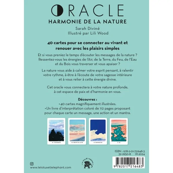 Oracle Harmonie de la Nature - bien être | Dans les yeux de Gaïa