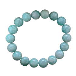 Bracelet en Amazonite 10mm - harmonisant |Dans les Yeux de Gaïa