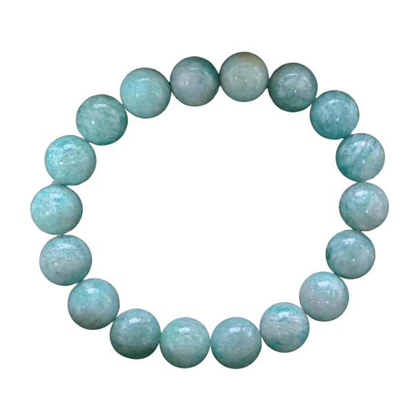 Bracelet en Amazonite 10mm - harmonisant |Dans les Yeux de Gaïa