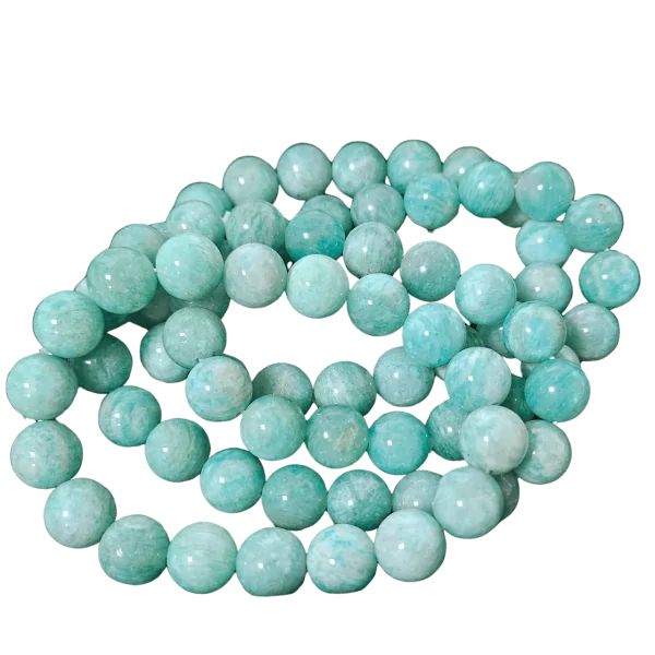 Bracelet en Amazonite 10mm - Communication |Dans les Yeux de Gaïa