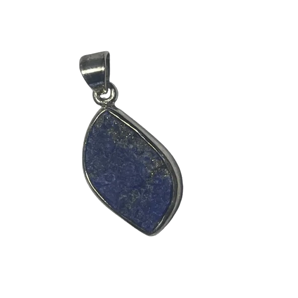 Pendentif Lapis Lazuli Argent 925 minéraux/lithothérapie | Dans les Yeux de Gaïa