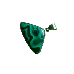 Pendentif en Malachite -...