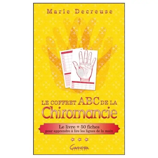 Le coffret ABC de la Chiromancie - Le livre + 50 fches pour apprendre à lire les lignes de la main
