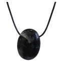 Pendentif pierre ovale percée - Tourmaline Noire | Dans les Yeux de Gaia