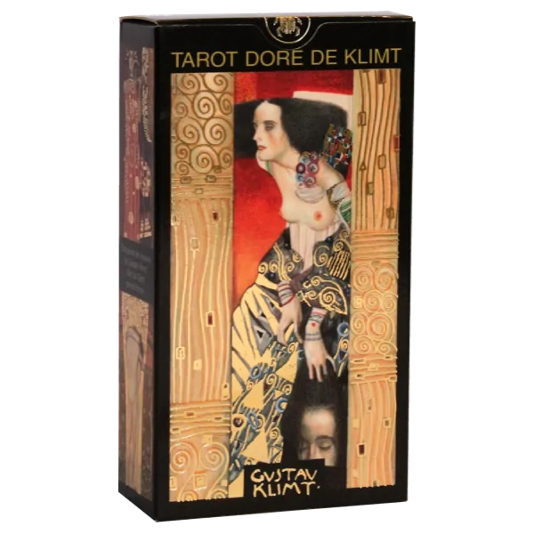 Tarot Doré de Klimt 1 - Tarots Divinatoires |Dans les Yeux de Gaïa - Couverture et tranche