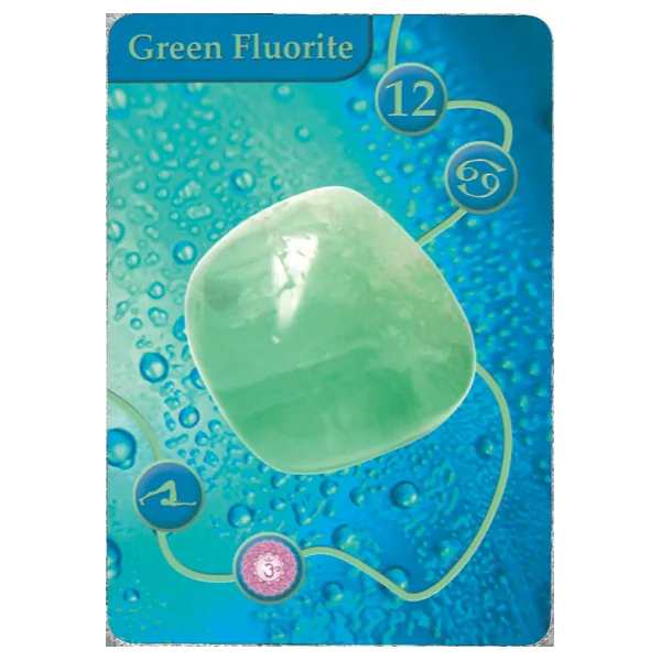 Carte "Fluorite Verte" de l'Oracle Gems | Dans les Yeux de Gaia