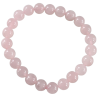 Bracelet en Quartz Rose, Perles Rondes 8 mm, photo 1 | Dans les Yeux de Gaia