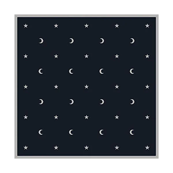 Tapis 80 x 80 cm - Lunes et Etoiles