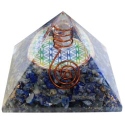 Pyramide Orgonite Fleur de Vie - 7 cm