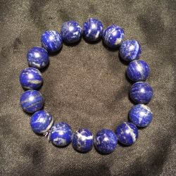 Bracelet Lapis-Lazuli 10 mm 1 - Lithothérapie |Dans les Yeux de Gaïa