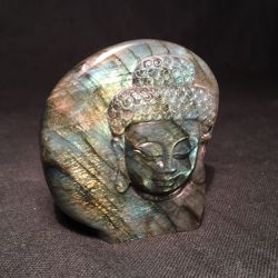 Bouddha en Labradorite ( bl6)
