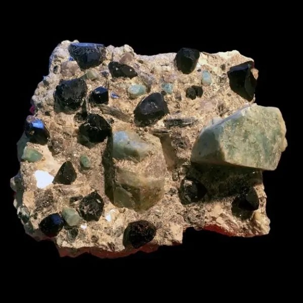 Superbe Tourmaline Noire avec Aigue-Marine | Minéraux de collection | Dans les yeux de Gaïa
