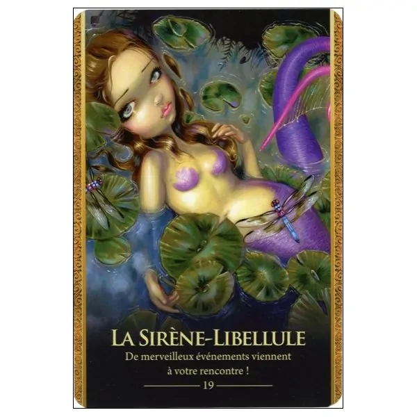 Oracle des Métamorphes - Carte "La Sirène Libellule" | Dans les Yeux de Gaïa