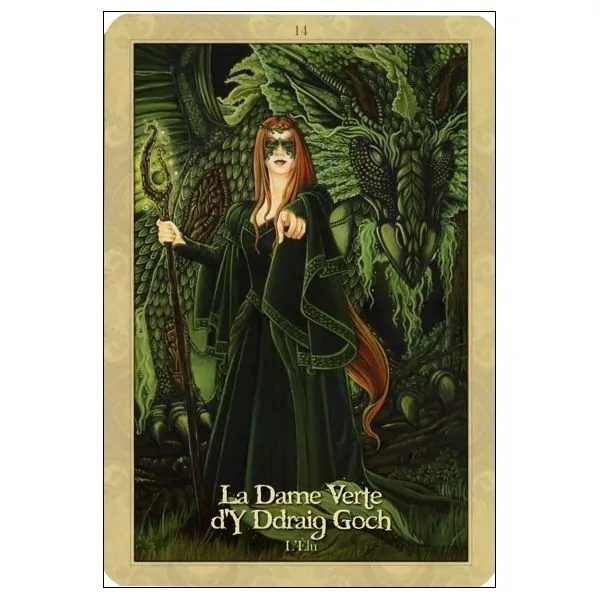 Oracle des Dragons Protecteurs - Carte "La dame verte" | Dans les Yeux de Gaïa