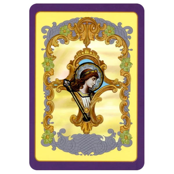 Dos d'une carte du coffret Cartes divinatoires des Saints et des Anges de Doreen Virtue | Dans les Yeux de Gaia