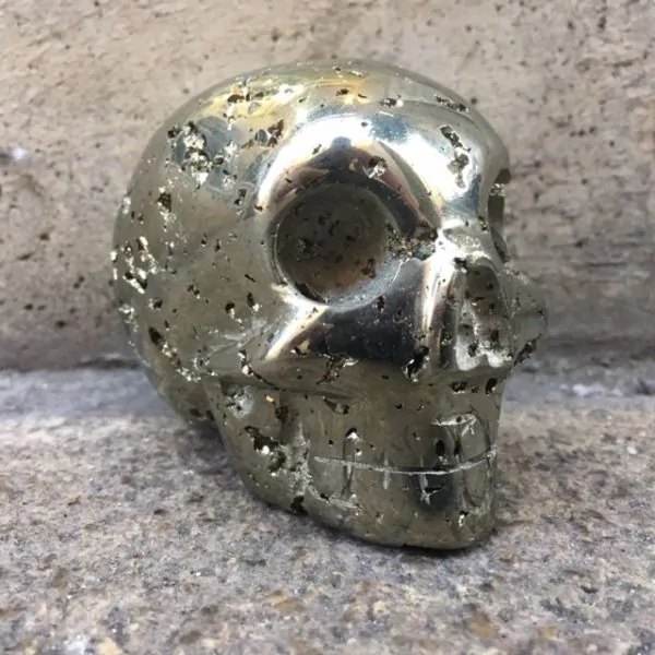 Crâne en Pyrite -2 | Crânes de Cristal | Dans les yeux de Gaïa