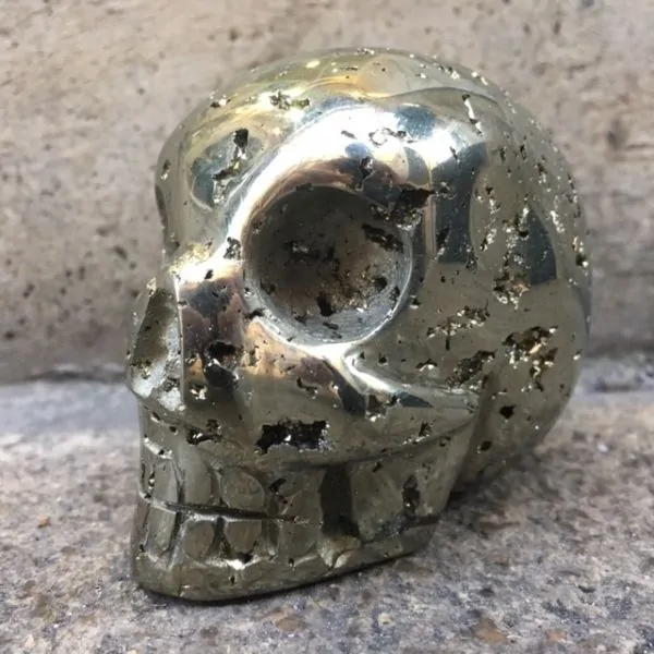 Crâne en Pyrite -2 | Crânes de Cristal | Dans les yeux de Gaïa
