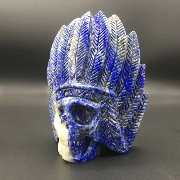 Crâne Indien en Lapis-Lazuli [Ci1] | Crânes de Cristal | Dans les yeux de Gaïa