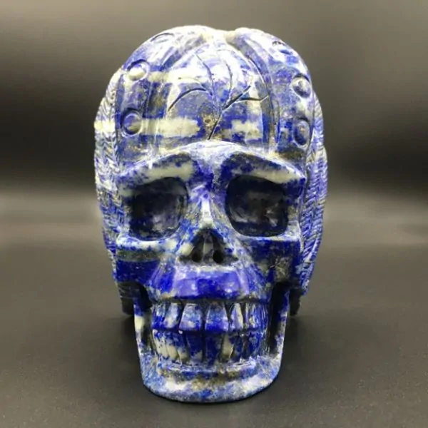 Crâne Indien en Lapis-Lazuli [Ci3] | Crânes de Cristal | Dans les yeux de Gaïa