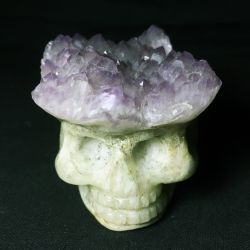 Crâne en Améthyste Brute [AP2]
