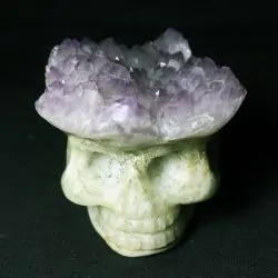 Crâne en Améthyste Brute [AP2] | Crânes de Cristal | Dans les yeux de Gaïa