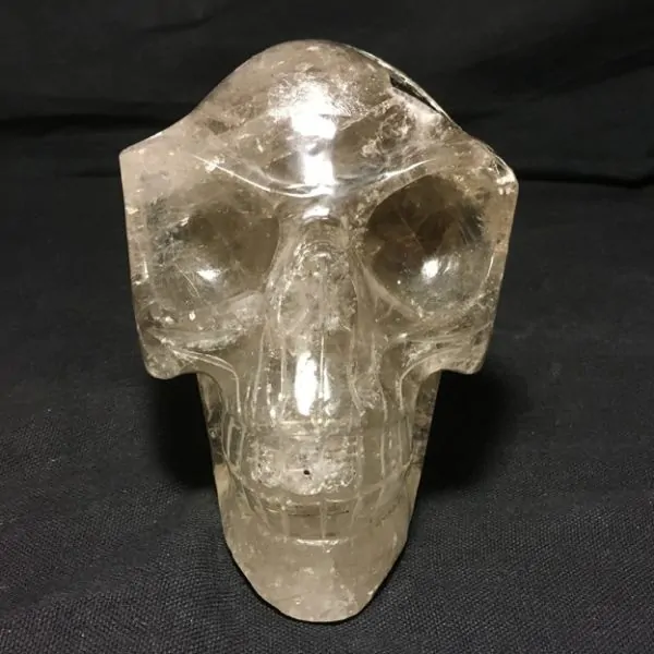 Crâne allongé en Quartz Rutile | Crânes de Cristal | Dans les yeux de Gaïa