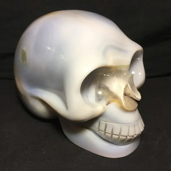 Crâne en Agate -3| Crânes de Cristal | Dans les yeux de Gaïa