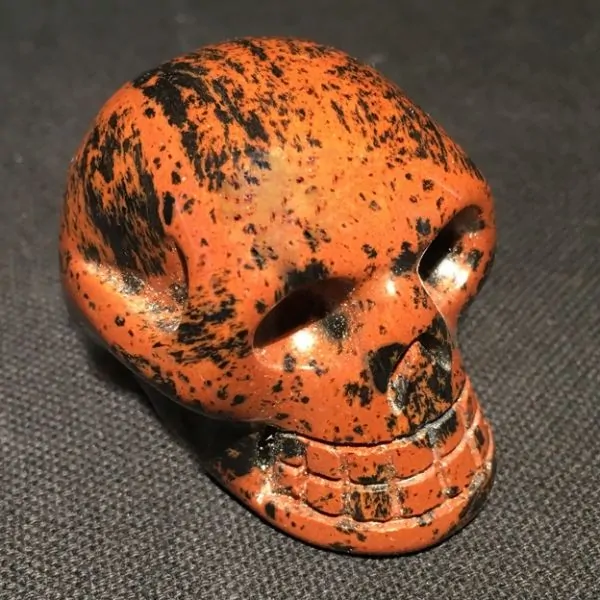 Petit crâne en Obsidienne Acajou -2| Crânes de Cristal | Dans les yeux de Gaïa