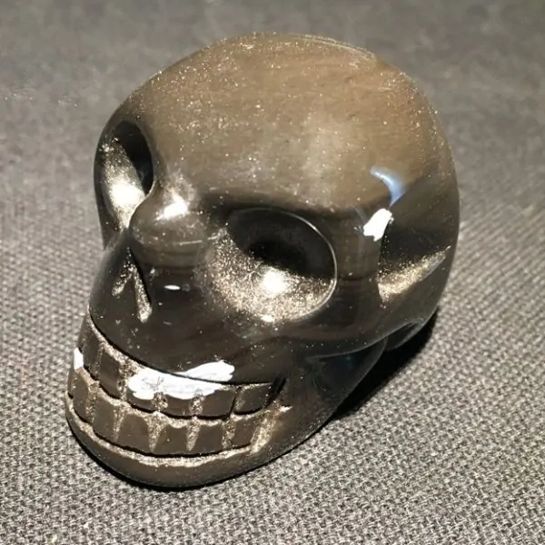 Petit crâne en Obsidienne Noire | Crânes de Cristal | Dans les yeux de Gaïa
