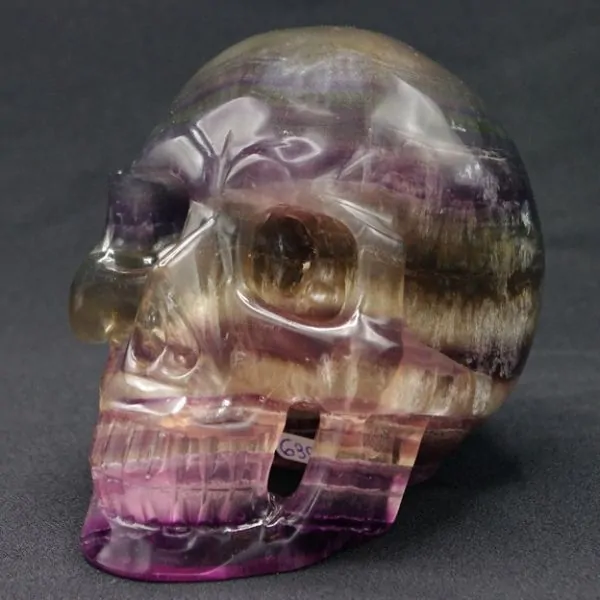 Crâne en Fluorite [CF4] | Crânes de Cristal | Dans les yeux de Gaïa