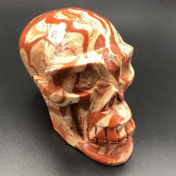Crâne en Jaspe -1| Crânes de Cristal | Dans les yeux de Gaïa