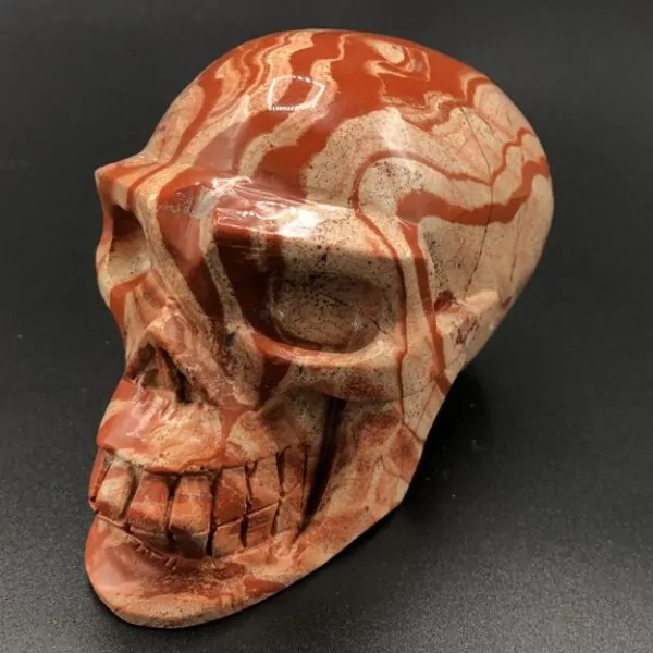 Crâne en Jaspe -1| Crânes de Cristal | Dans les yeux de Gaïa