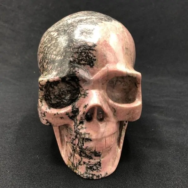 Crâne en Rhodonite 1| Crânes de Cristal | Dans les yeux de Gaïa