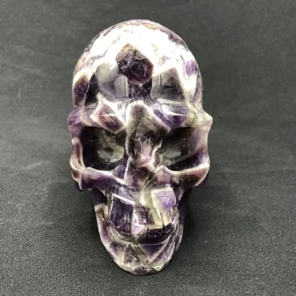 Crâne en Améthyste Chevron -2| Crânes de Cristal | Dans les yeux de Gaïa