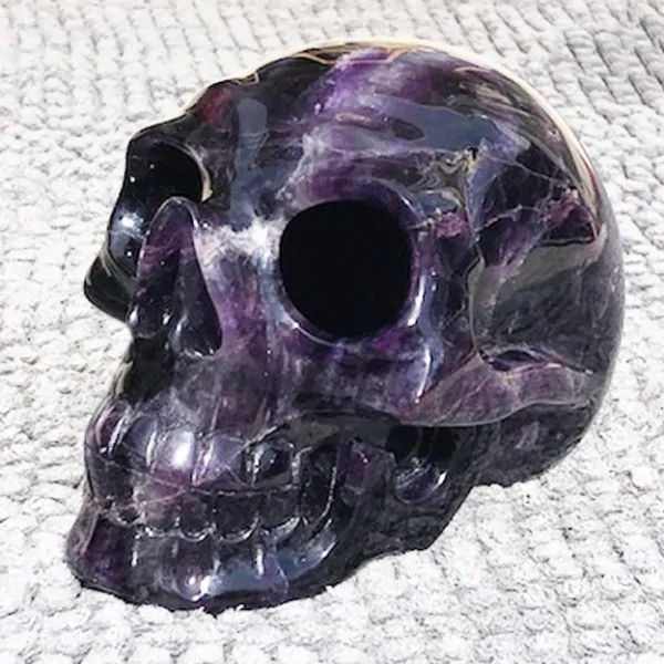 Crâne Creux Fluorite | Crânes de Cristal | Dans les yeux de Gaïa