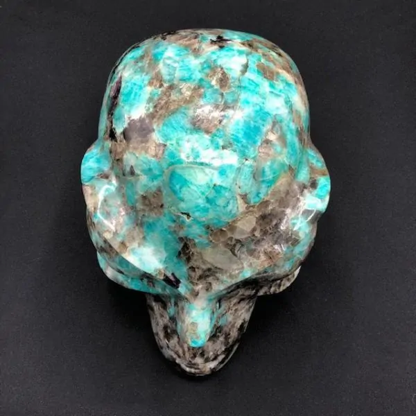 Crâne Ufologique Amazonite | Crânes de Cristal | Dans les yeux de Gaïa