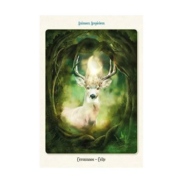 Carte "Cernnunos Celte" de l'oracle des animaux divins de Laïla Del Monte | Dans les Yeux de Gaia