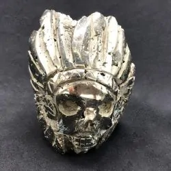 Crâne Indien Pyrite -1| Crânes de Cristal | Dans les yeux de Gaïa