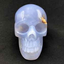 Crâne Calcedoine Bleue
