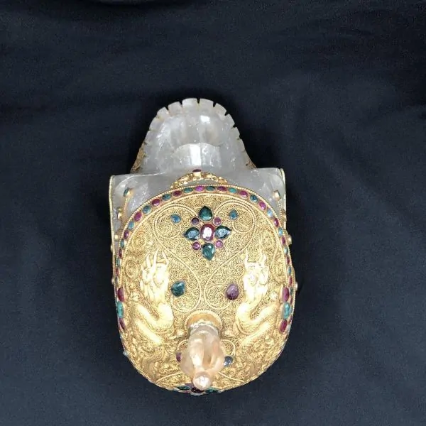 Crâne Népalais - Lithothérapie - Cristal de Roche - Dans les Yeux de Gaia