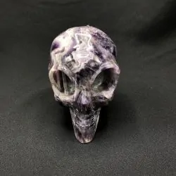 Crâne Améthyste Chevron | Crânes de Cristal | Dans les yeux de Gaïa