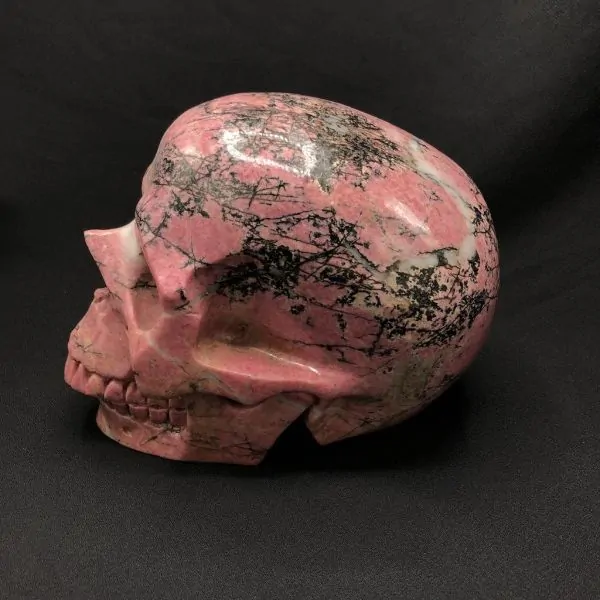 Crâne Rhodonite -2| Crânes de Cristal | Dans les yeux de Gaïa
