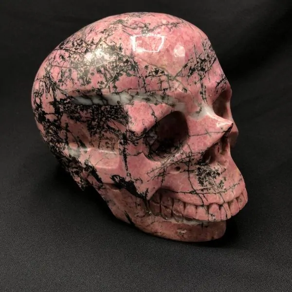 Crâne Rhodonite -2| Crânes de Cristal | Dans les yeux de Gaïa
