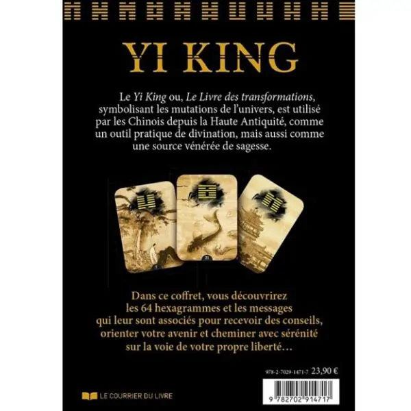 Yi King - 64 cartes oracle - Coffret de dos | Dans les Yeux de Gaïa