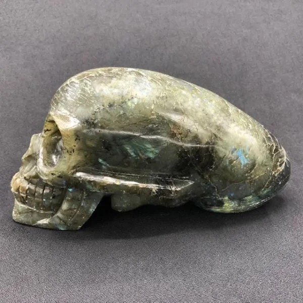 Crâne allongé ufologique Labradorite - photo 6 | Dans les Yeux de Gaia