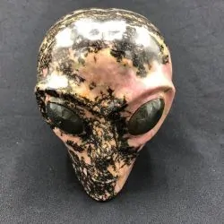 Crâne Ufologique Rhodonite, photo 1 | Dans les Yeux de Gaia