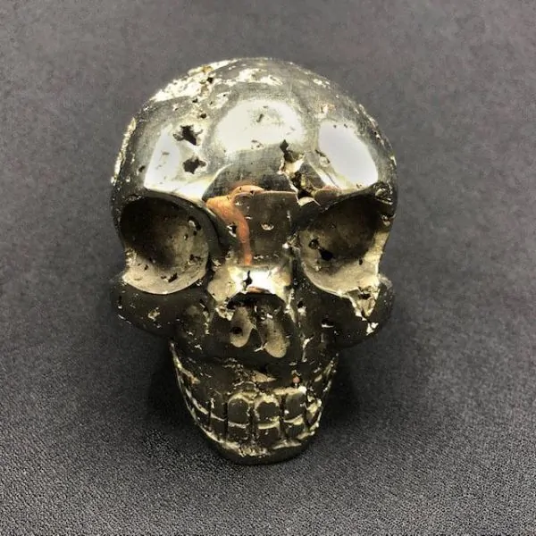 Crâne en Pyrite -1 | Crânes de Cristal | Dans les yeux de Gaïa