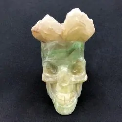 Crâne Fluorite Brute -2 Crânes de Cristal | Dans les yeux de Gaïa