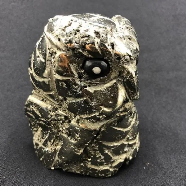 Hibou Pyrite -8| Minéraux de collection | Dans les yeux de Gaïa