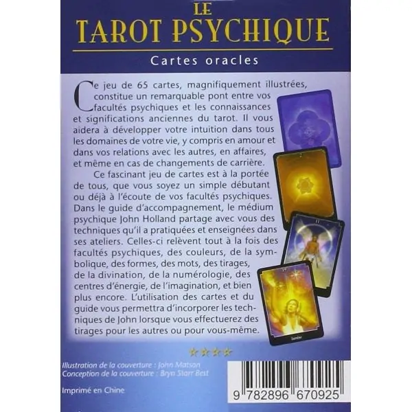 Le tarot psychique - Coffret | Dans les Yeux de Gaïa
